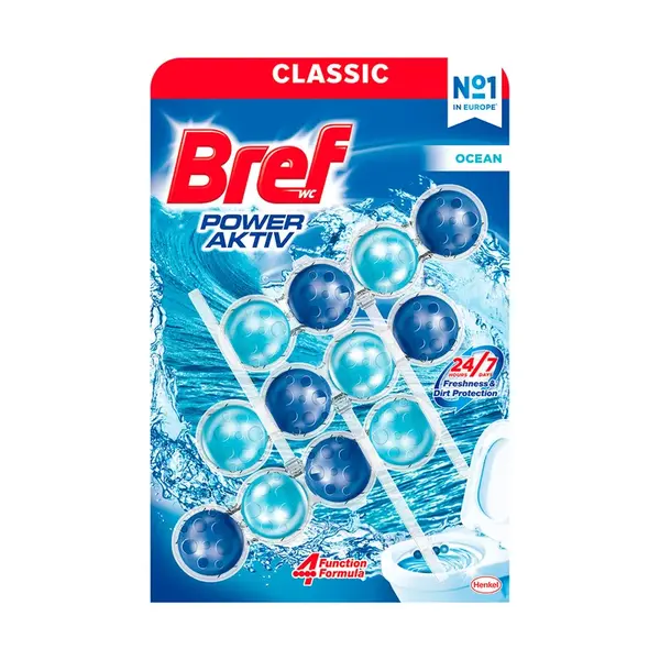 Bref Power Aktiv tuhý WC blok Ocean
