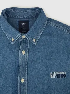 GAP Oversize džínová košile - Pánské