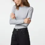 Trendyol Gray Crew Neck Slim/Fitting Knitted Bodysuit
