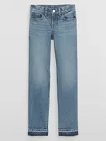 GAP Dětské džíny straight mid rise - Holky