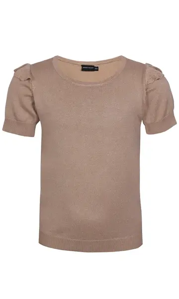 Bruuns Bazaar Kids Tričko  tmavobéžová