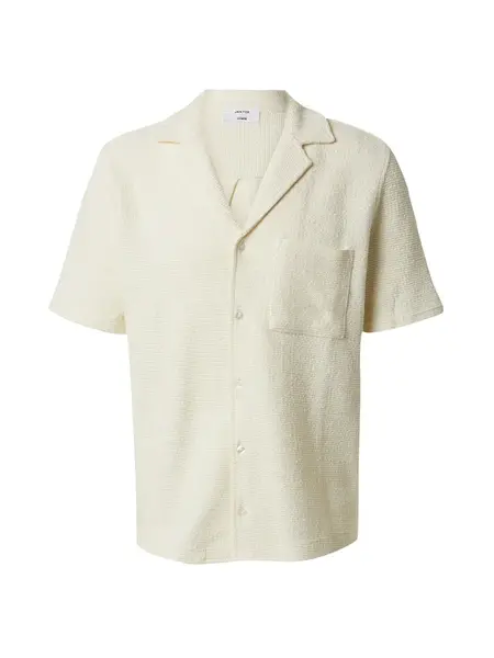 DAN FOX APPAREL Košeľa 'Heinrich'  krémová