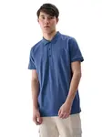 Modré pánské polo triko 4f
