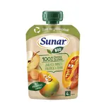 Sunar BIO Jablko, hruška, mrkev, dýně 4m+ kapsička 100 g