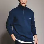 DEFACTO Regular Fit Stand Collar Half Zipper Printed Sweatshirt