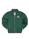 LONSDALE Prechodná bunda 'Classic'  tmavozelená / biela