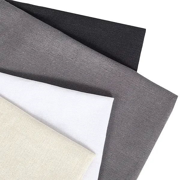 4Pcs 4 Colors Linen Fabric