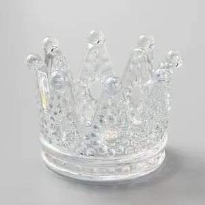 Embossed Glass Candle Holder