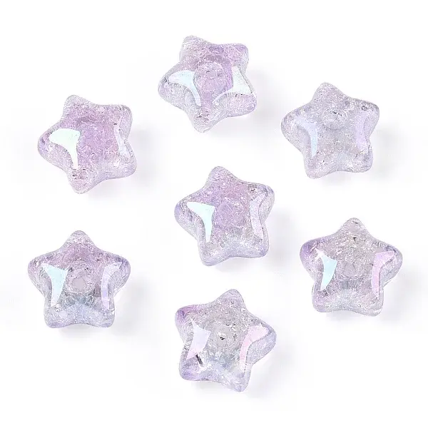 Transparent Crackle Acrylic Beads