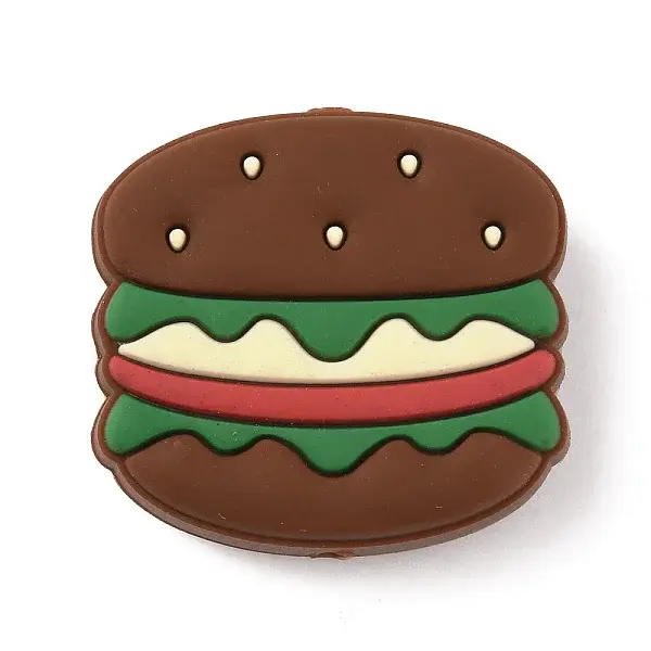 Hamburger Food Grade Eco-Friendly Silicone Beads