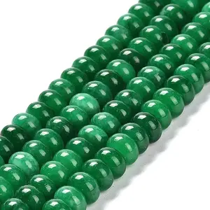 Dyed Natural White Jade Beads Strands