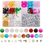 DIY Glass & CCB Plastic Beads Bracelet Making Kits