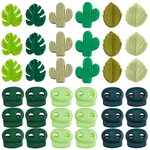 18Pcs 6 Styles Silicone Beads