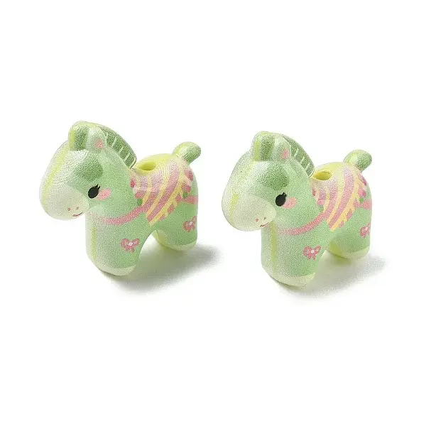Baking Paint & Printed Opaque Acrylic Beads