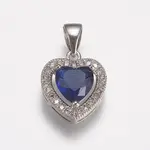 Brass Micro Pave Cubic Zirconia Charms