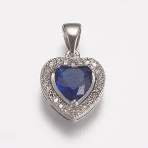 Brass Micro Pave Cubic Zirconia Charms