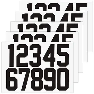 Number 0-9 PET Self-Adhesive Reflective Mailbox Stickers
