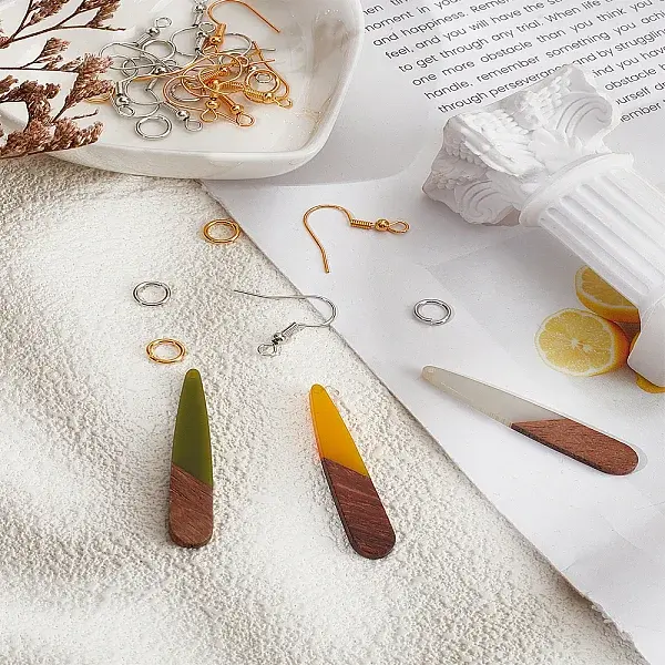 DIY Resin & Walnut Wood Dangle Earring Making Kits