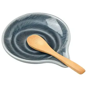 Round Ceramic Utensil Rest