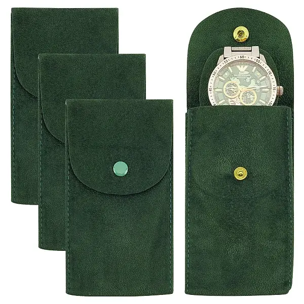 Portable Velvet Watch Pouches