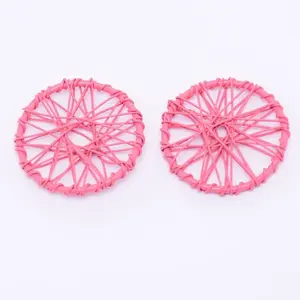 Wrapped Wire Iron Pendants
