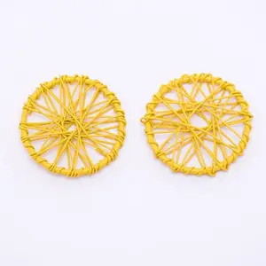 Wrapped Wire Iron Pendants