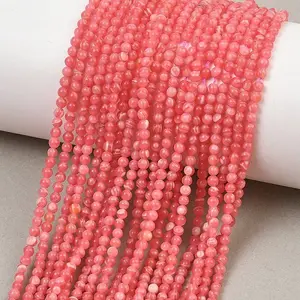 Dyed Synthetic Rhodochrosite Beads Strands