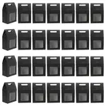 Rectangle Paper Storage Gift Boxes with Clear Window