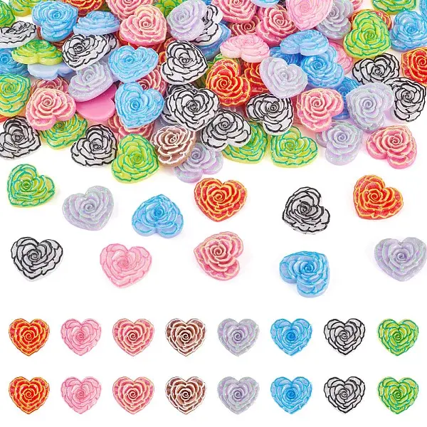 Printed Opaque Resin Cabochons
