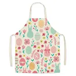 Easter Theme Flax Sleeveless Apron