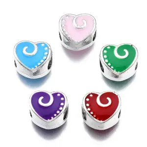 Alloy Enamel European Beads