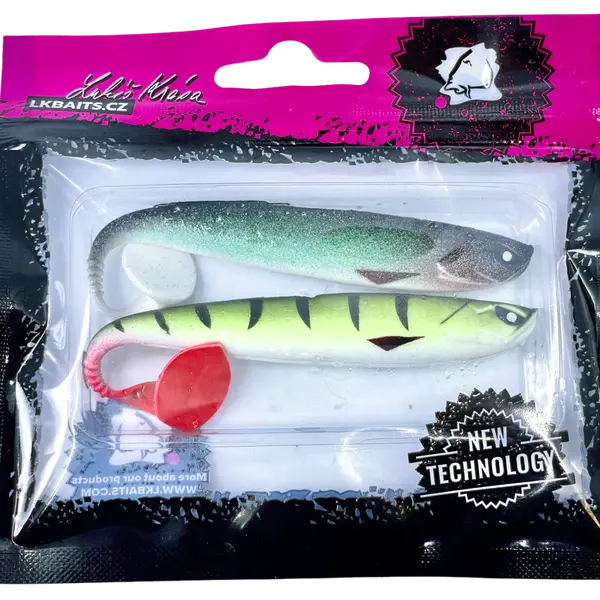 LK Baits Predátor Set Basara v dipu 12 cm, 2ks