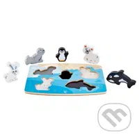 Hmatové puzzle Zvieratká zo severného pólu - puzzle z kategorie Naučné puzzle