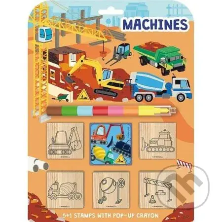 Stroje - Razítka 5+1 s voskovkou