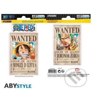One Piece samolepky - Wanted Luffy a Zorro