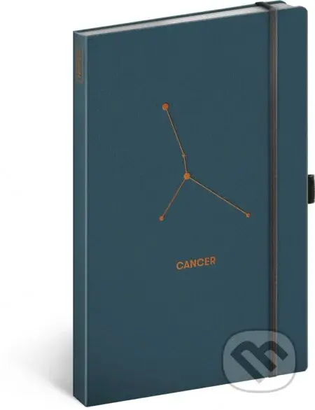 Notes Zvěrokruh - Cancer (Rak) (linkovaný s gumičkou na uzavření)