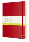 Moleskine - červený zápisník (veľký, čistý)