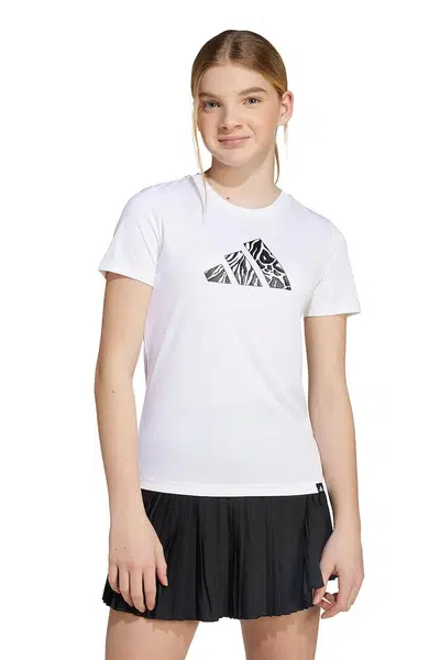 Dětské tričko adidas bílá barva, JV5195