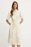 Bavlněné šaty MAX&Co. béžová barva, mini, 2416221174200