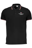 Černé pánské polo triko s krátkým rukávem