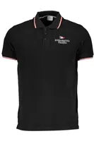 NAUTICAL SCHOOL BLACK MEN'S SHORT SLEEVED POLO SHIRT