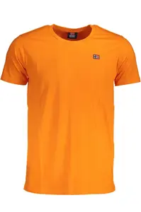 Pánské oranžové triko s krátkým rukávem