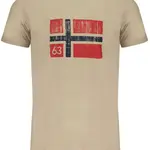 NORWAY 1963 BEIGE MEN'S SHORT SLEEVE T-SHIRT