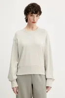 Bavlněná mikina adidas All SZN dámská, béžová barva, hladká, JV9816