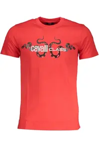 Cavalli Class pánské tričko s krátkým rukávem červené