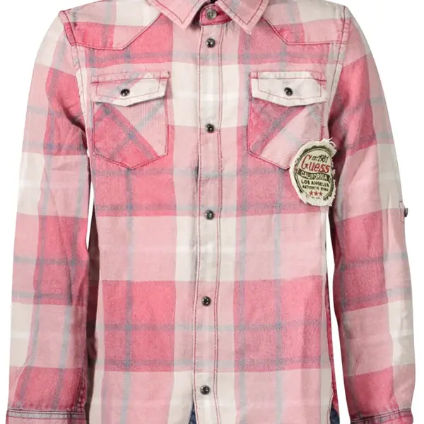 Dětská károvaná košile s dlouhým rukávem