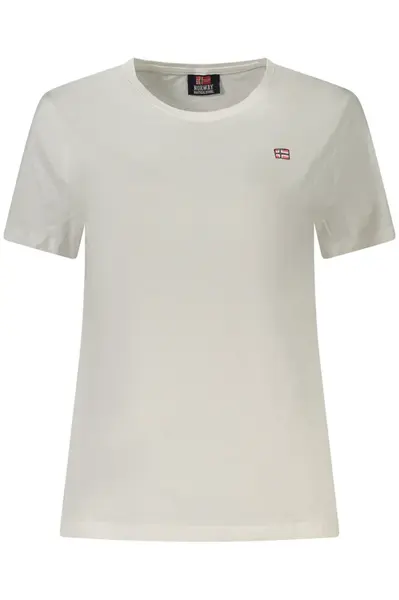 Bílé dámské tričko s krátkým rukávem