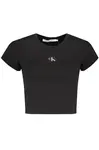Černé dámské crop triko Calvin Klein