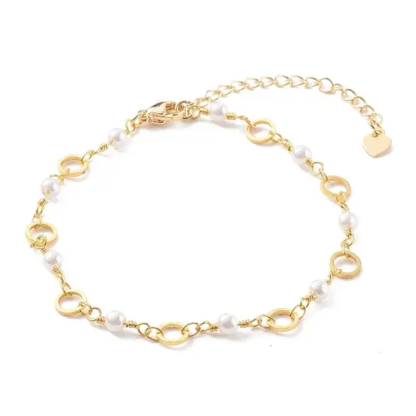 Brass Ring Link Chain Bracelets