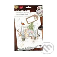 Samolepky Wrendale Designs (Vánoční visačky 60 ks)